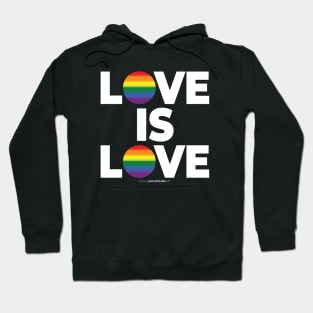 LOVE IS LOVE - human activist - LGBT / LGBTQI (128) Hoodie